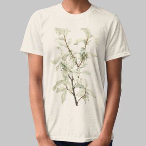 Silverberry Vintage Botanical Print Short Sleeve Graphic Tee T-shirt S M L XL